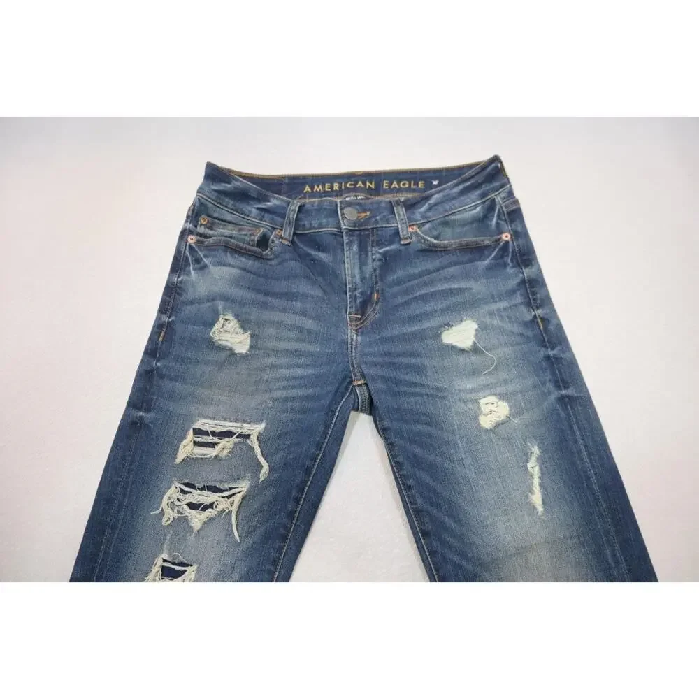 American‎ Eagle Skinny Next Level AirFlex Stretch Blue Denim Jeans Mens 30 x 32